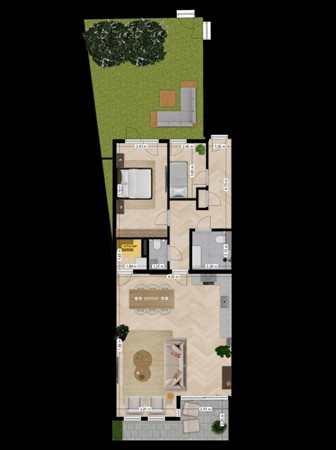 Floorplan - Grotestraat 188, 7443 BS Nijverdal