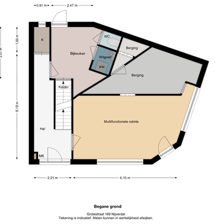 Floorplan - Grotestraat 169, 7441 GR Nijverdal