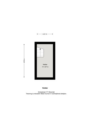 Floorplan - Grotestraat 171, 7441 GR Nijverdal