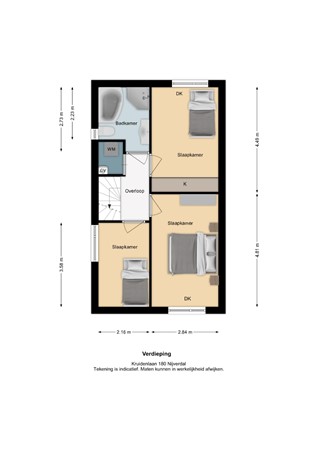 Floorplan - Kruidenlaan 180, 7443 JL Nijverdal
