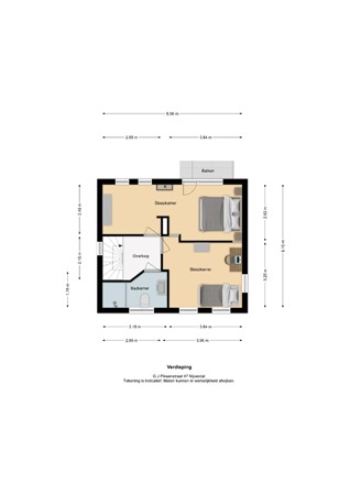 Floorplan - G J Piksenstraat 47, 7441 EV Nijverdal