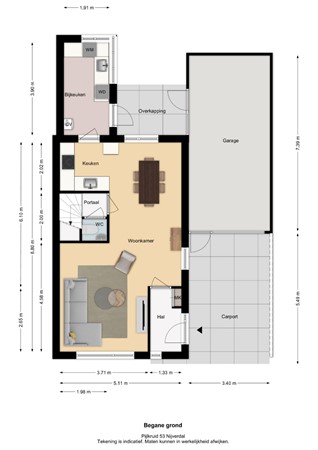 Floorplan - Pijlkruid 53, 7443 LV Nijverdal
