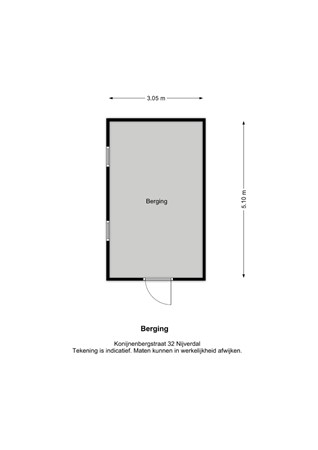 Floorplan - Konijnenbergstraat 32, 7442 BB Nijverdal