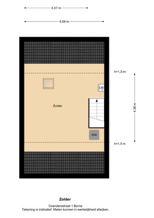 Floorplan - Coendersstraat 1, 7622 XX Borne