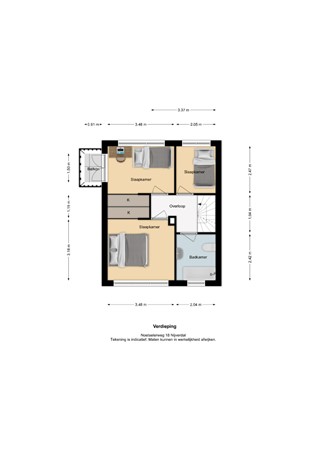 Floorplan - Noetselerweg 18, 7441 CC Nijverdal