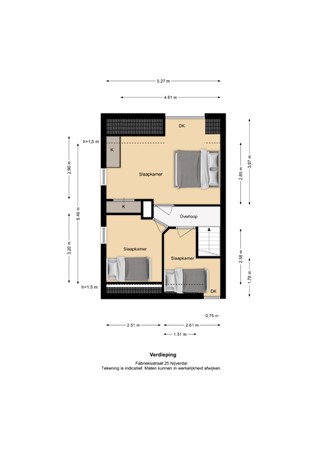 Floorplan - Fabrieksstraat 25, 7442 AG Nijverdal