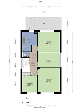 Floorplan - Absdaalseweg 47, 4561 GE Hulst