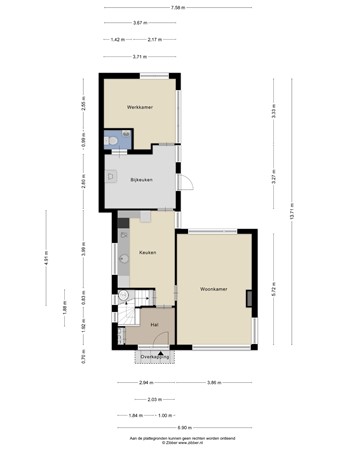 Floorplan - 's-Gravenstraat 15, 4567 AA Clinge