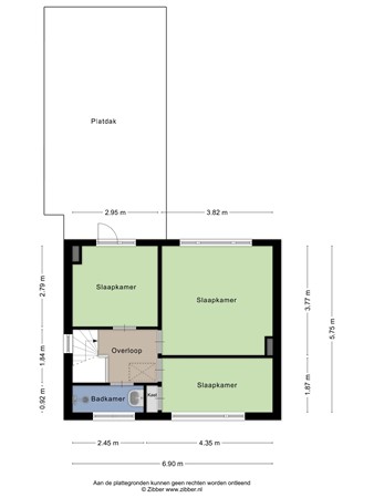 Floorplan - 's-Gravenstraat 15, 4567 AA Clinge