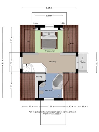 Plattegrond - Bronsbergen 25R196, 7207 AD Zutphen - 176751436_1577590_brons_eerste_verdiepi_first_design_20250912_e49215.jpg