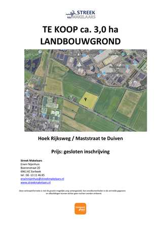 Brochure - Brochure verkoop landbouwgrond december 2025.pdf - Rijksweg, 6921 AA Duiven