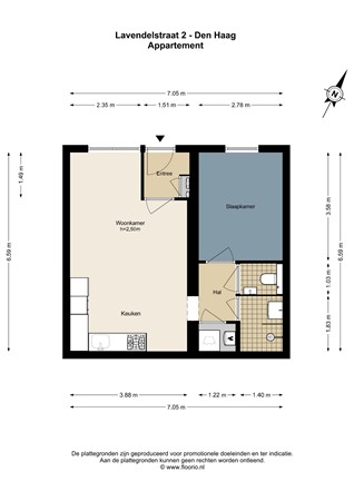 Lavendelstraat 2, 2563 PS Den Haag - Lavendelstraat 2 - Den Haag - Appartement - 2D.jpg