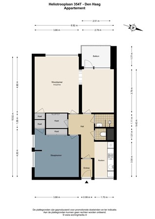 Heliotrooplaan 354T, 2555 MK Den Haag - Heliotrooplaan 354T - Den Haag - Appartement - 2D.jpg