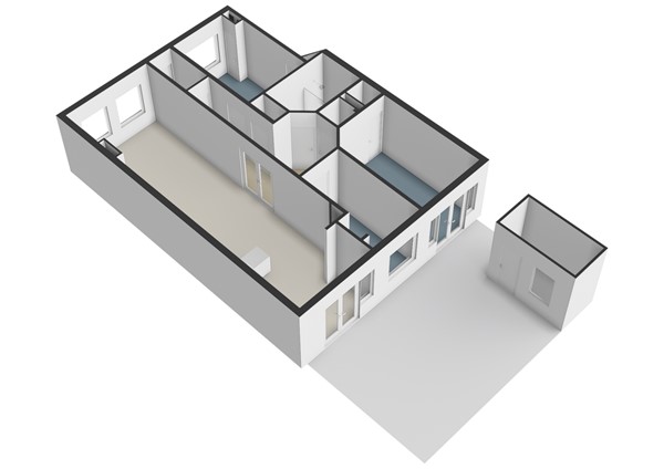 Populierstraat 24, 2565 ML Den Haag - Populierstraat 24 - Den Haag - Begane_grond - 3D  _2.jpg