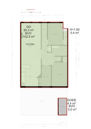 Populierstraat 24, 2565 ML Den Haag - Populierstraat 24 - Den Haag - NEN plattegrond - 2D.jpg