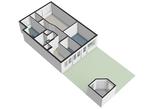Hoenderloostraat 94, 2573 RP Den Haag - Hoenderloostraat 94 - Den Haag - Perceeltekening - 3D  _3.jpg
