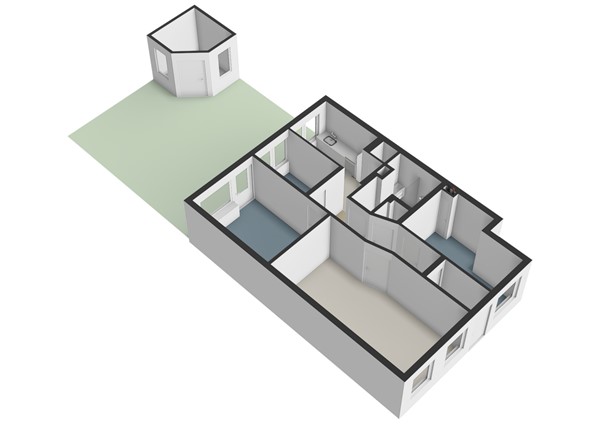 Hoenderloostraat 94, 2573 RP Den Haag - Hoenderloostraat 94 - Den Haag - Perceeltekening - 3D  _4.jpg