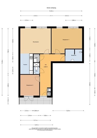 Floorplan - Theo Frenkelhof 110, 1087 KD Amsterdam