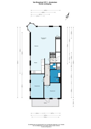 Van Breestraat, 1071 ZJ Amsterdam - Van Breestraat 107-1 - Amsterdam - Eerste verdieping - 2D .jpg
