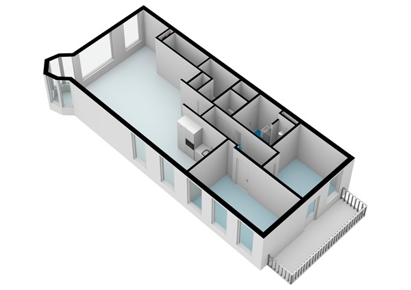 Van Breestraat, 1071 ZJ Amsterdam - Van Breestraat 107-1 - Amsterdam - Eerste verdieping - 3D_2.jpg