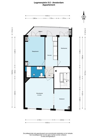 Legmeerplein 5-2, 1058 NJ Amsterdam - Legmeerplein 5-2 - Amsterdam - Appartement - 2D.jpg
