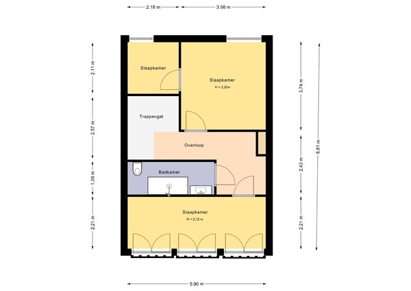Sanderijnstraat 54-3, 1055 BW Amsterdam - Sanderijnstraat 54-3 4e verd 2D.jpg