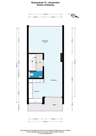 Buziaustraat 10, 1068 KN Amsterdam - Buziaustraat 10 - Amsterdam - 1e_verdieping - 2D.jpg