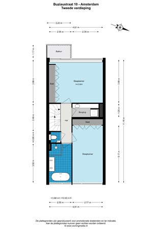 Buziaustraat 10, 1068 KN Amsterdam - Buziaustraat 10 - Amsterdam - 2e_verdieping - 2D.jpg