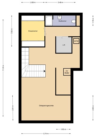 Raphaëlplein 39, 1077 PX Amsterdam - Raphaëlplein 39 2D Souterrain.jpg
