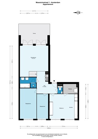 Maassluisstraat 1, 1062 GA Amsterdam - Maassluisstraat 1 - Amsterdam - Appartement - 2D.jpg