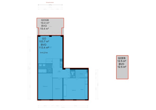 Maassluisstraat 1, 1062 GA Amsterdam - Maassluisstraat 1 - Amsterdam - NEN plattegrond - 2D.jpg