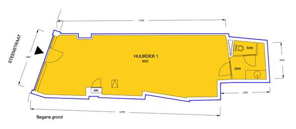 Steenweg 9, 3511 JK Utrecht - Winkelruimte Steenweg 9.png