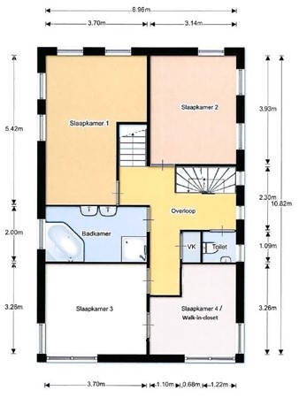 Van Koetsveld-Akker 4, 2994 AJ Barendrecht - Plattegrond 1e verdieping.JPG