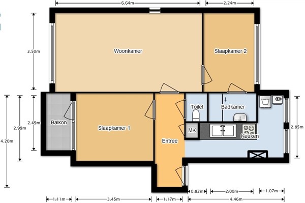 Generaal S.H. Spoorstraat 373, 3313 AE Dordrecht - Plattegrond Generaal S H Spoorstraat 373.jpg