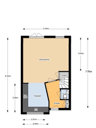 Boog 98, 3362 WJ Sliedrecht - Plattegrond begane grond Boog 98.jpg