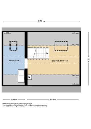 Willem Dreeshof 26, 2953 AW Alblasserdam - Plattegrond 2e verdieping.jpg