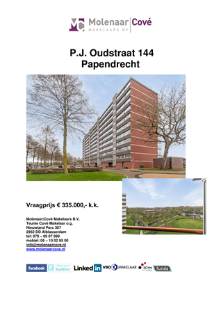 Brochure preview - Brochure P J  Oudstraat 144.pdf