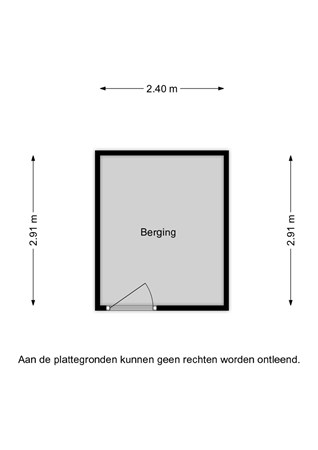 P.J. Oudstraat 306, 3354 VJ Papendrecht - Plattegrond berging.jpg