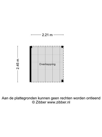 Rijksstraatweg 186-607, 3316 EJ Dordrecht - Plattegrond overkapping.jpg