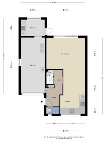 Schermerhornstraat 70, 8015 AL Zwolle - 408808_2D_Begane_grond_Schermerhornstraat_70_Zwolle_01.jpg