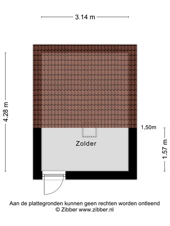 Hogenkampsweg 14, 8022 DH Zwolle - 415698_2D_Zolder_Hogenkampsweg_14_Zwolle_03.jpg