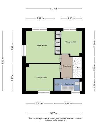 Bilderdijkstraat 1, 8023 BN Zwolle - 435778_2D_Eerste_Verdieping_Bilderdijkstraat_1_Zwolle_02.jpg