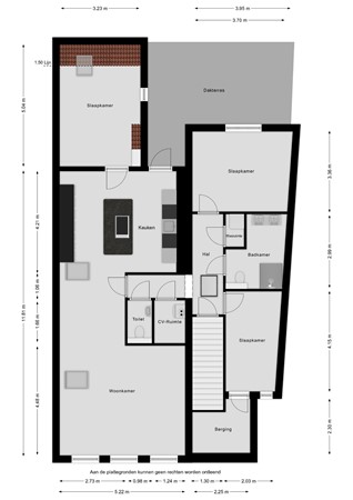 Floorplan - Harlingerstraat 64A, 8701 WS Bolsward