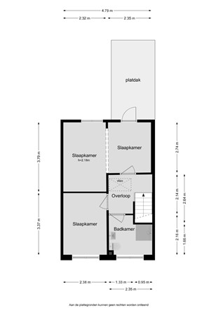 Floorplan - Frederik Hendrikstraat 55, 8606 EH Sneek
