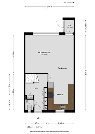 Floorplan - Ambachtsschoolstraat 11, 8861 HA Harlingen