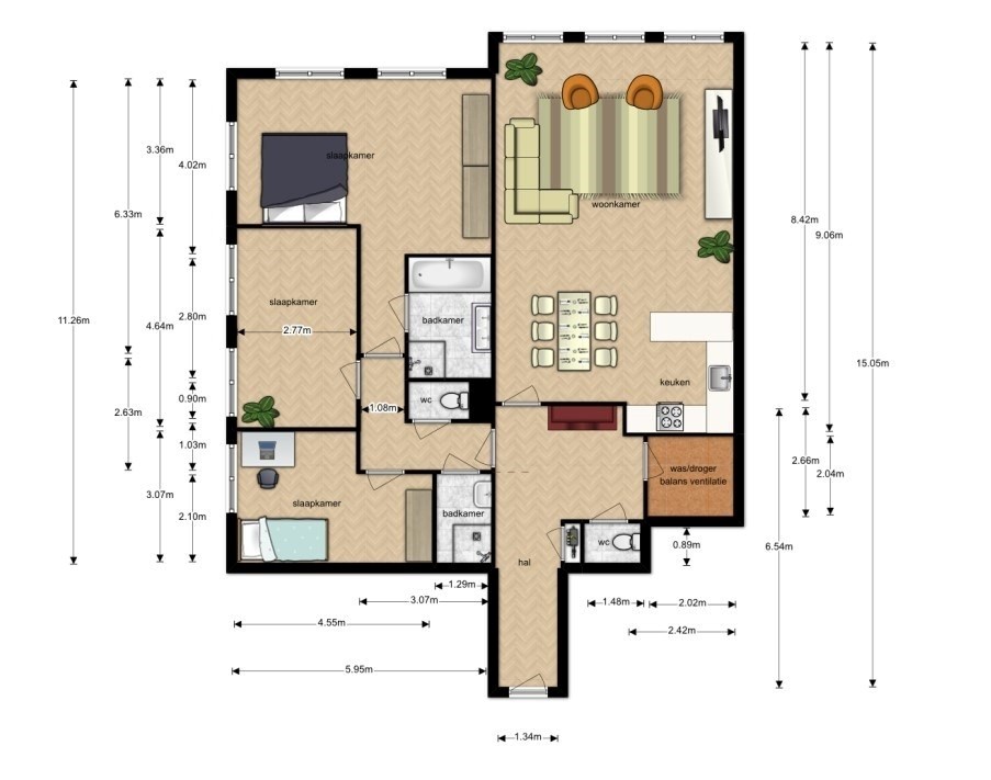 mediumsize floorplan