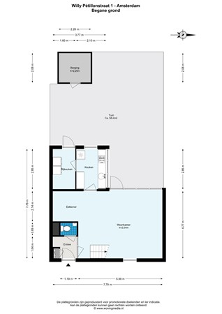 Willy Pétillonstraat, 1064 MR Amsterdam - Willy Pétillonstraat 1 - Amsterdam - Begane_grond - 2D.jpg