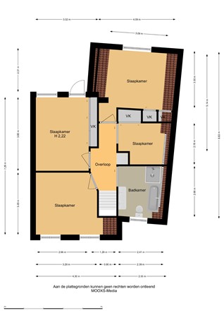Floorplan - Paulusweg 41, 3341 CS Hendrik-Ido-Ambacht