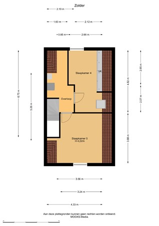 Floorplan - Rozenhout 1, 2994 HN Barendrecht