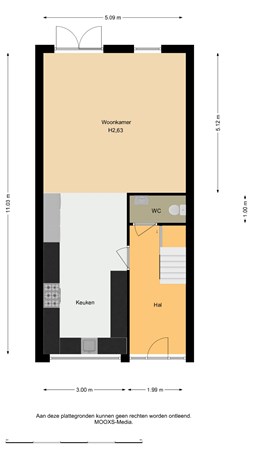 Floorplan - Sweelinckstraat 180, 3131 ST Vlaardingen